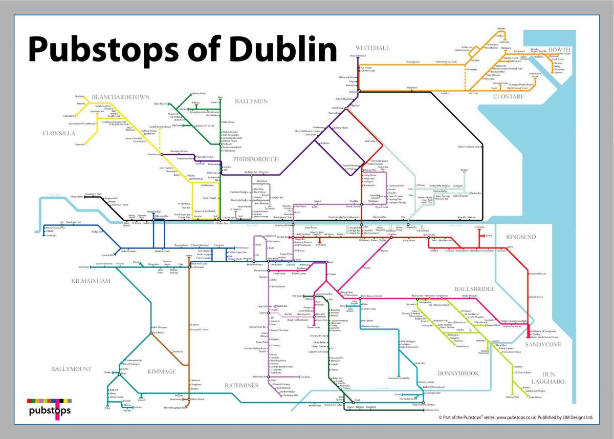 карта Дублин пабы