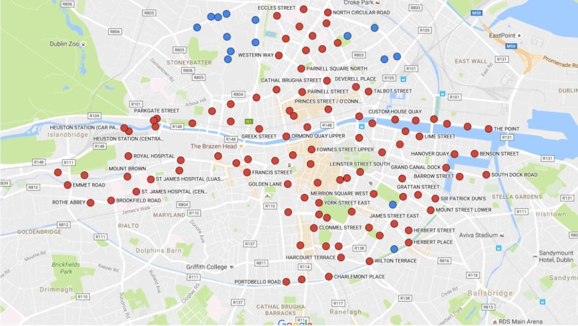 Dublinbikes карте