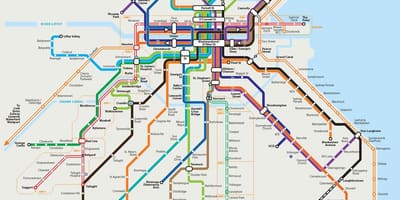 Дублин карта автобусных маршрутов