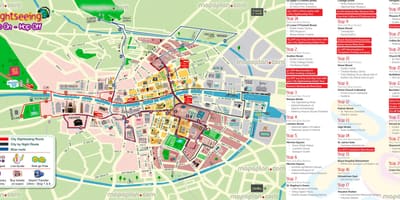 Дублин-хоп-хоп-офф автобус маршрут на карте