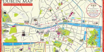Карта достопримечательностей Дублина